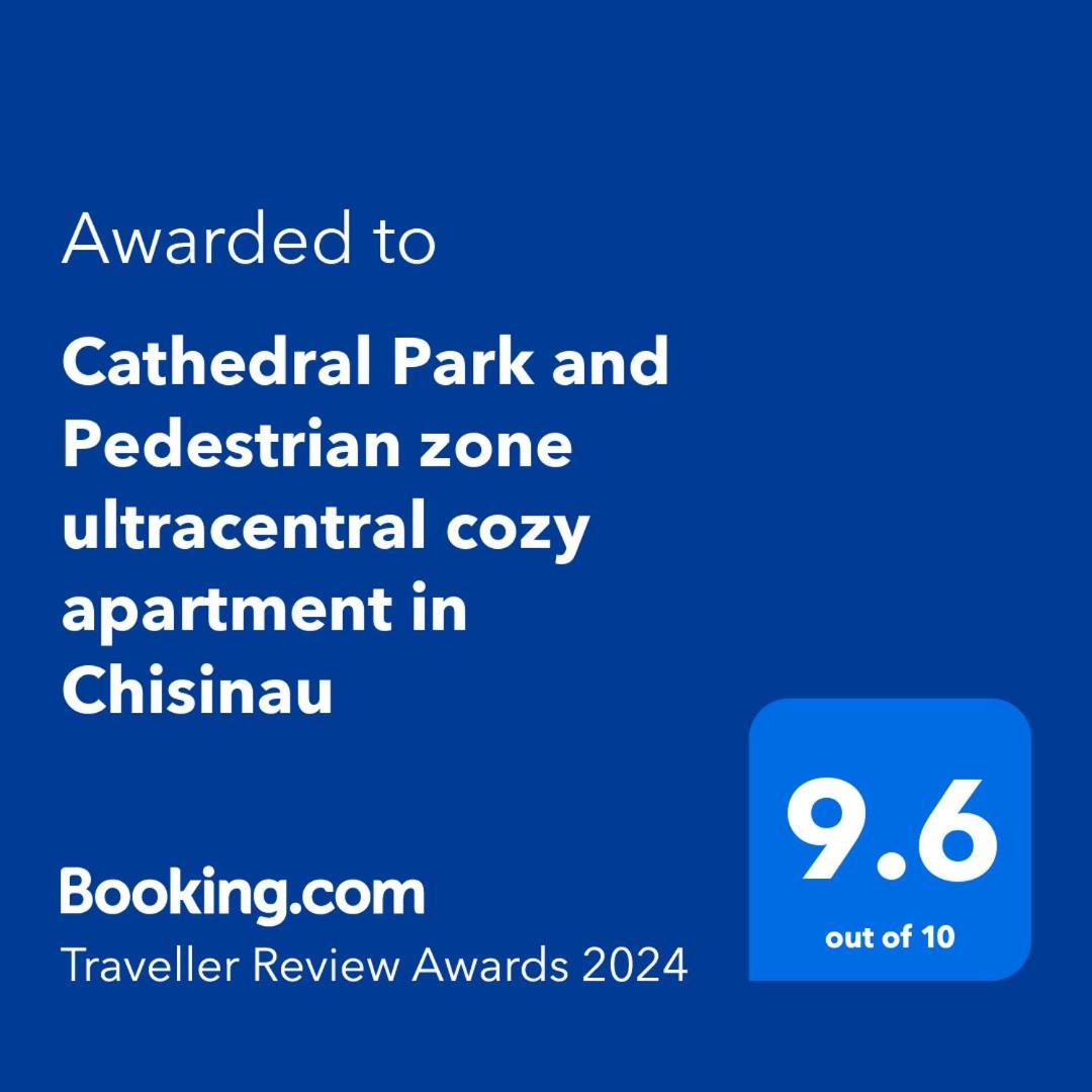 Cathedral Park And Pedestrian Zone Ultracentral Cozy Apartment In Kisinyov Kültér fotó